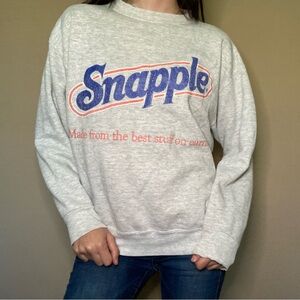 Snapple Vintage Gray Crew Neck Sweatshirt